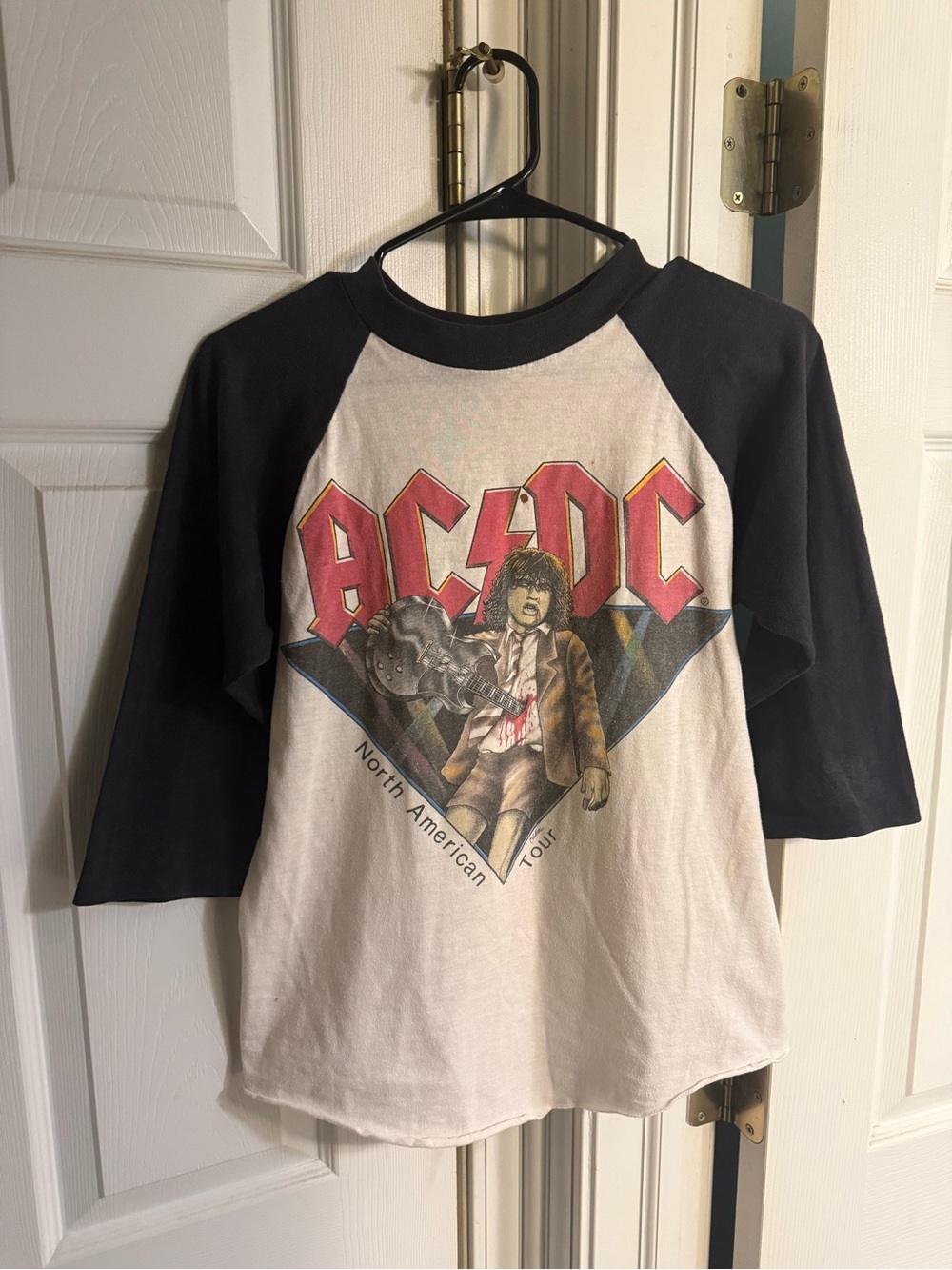 AC/DC 1981 Vintage Raglan Baseball Jersey